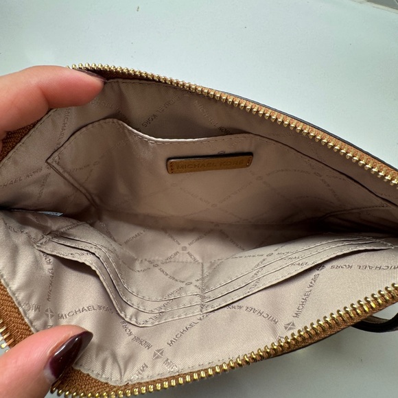 Michael Kors Tan and Brown Monogram Wristlet - Picture 4 of 4